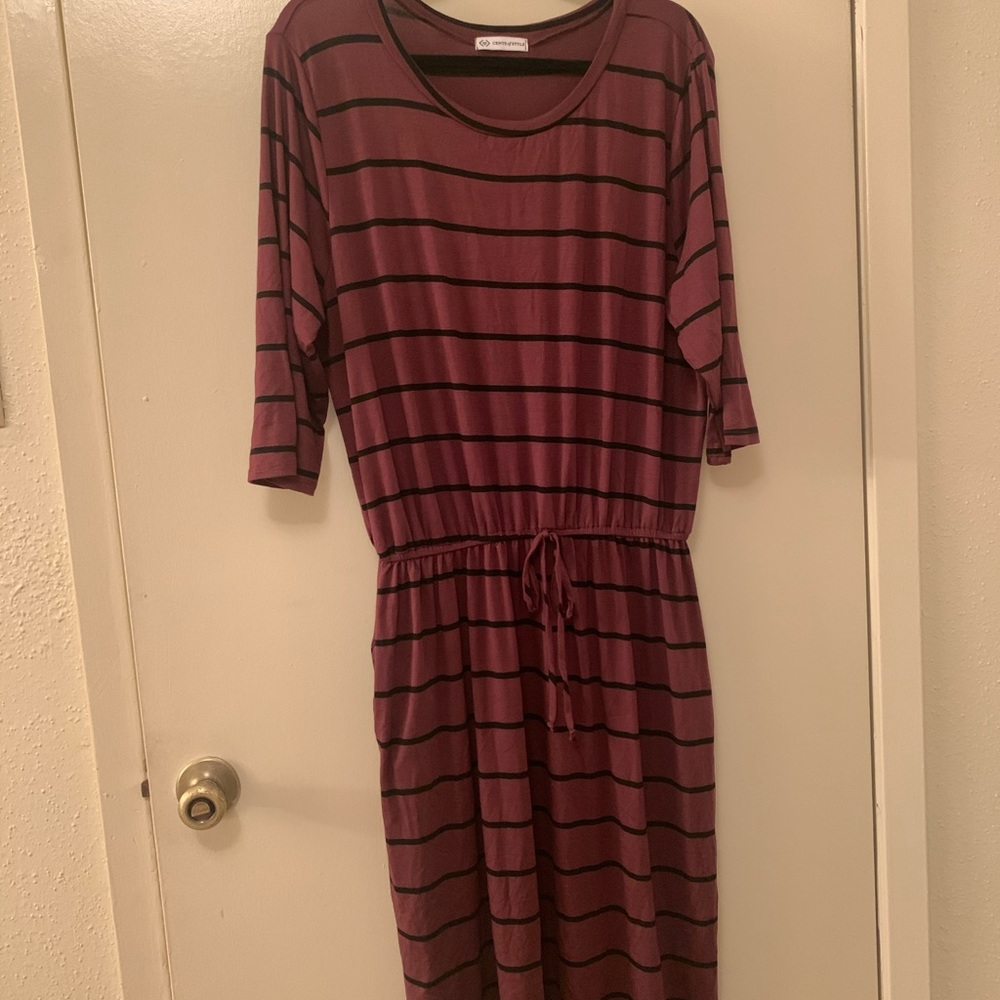 “Vanessa Stripped Mini Dress”